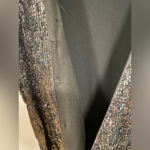 Diane von Furstenberg Sequined Silk Wrap Jumpsuit - Picture 6 of 9